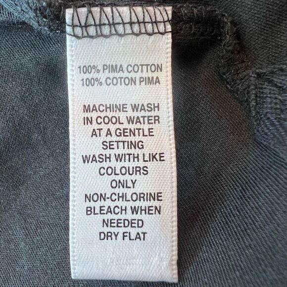 Saks‎ Fifth Avenue Black Pima Cotton 3-Button Short Sleeve Polo Size XL - Picture 4 of 4